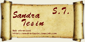 Sandra Tešin vizit kartica